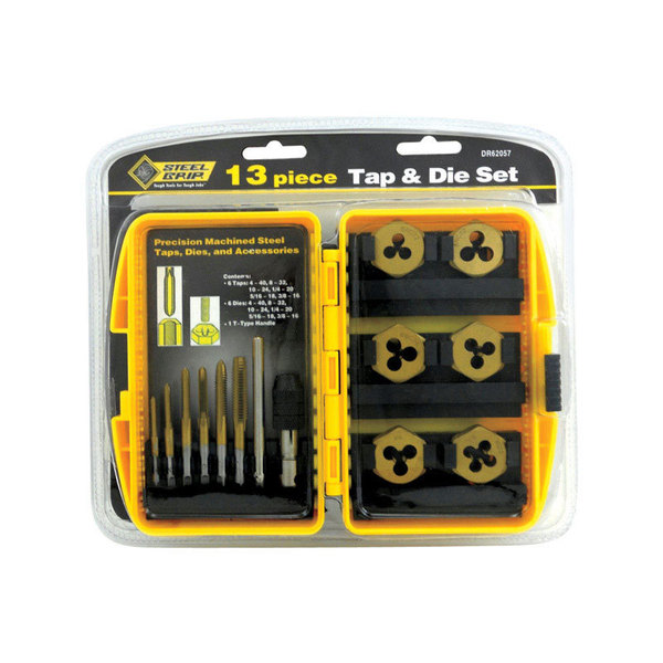 Steel Grip Tap & Die Set (Sae) 13Pc DR62057SAE